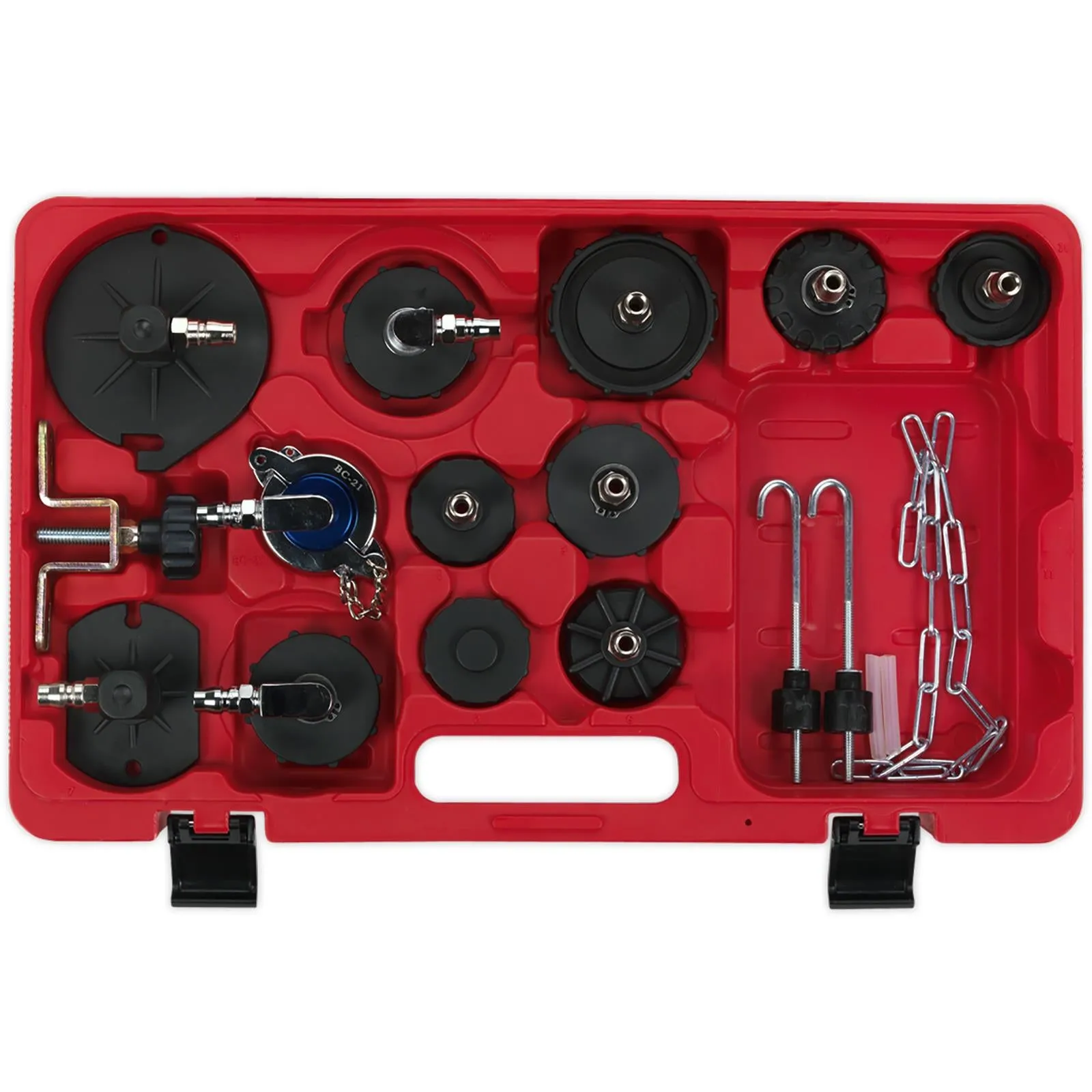 Sealey Brake & Clutch Bleeder Cap Set Universal European Automotive Garage
