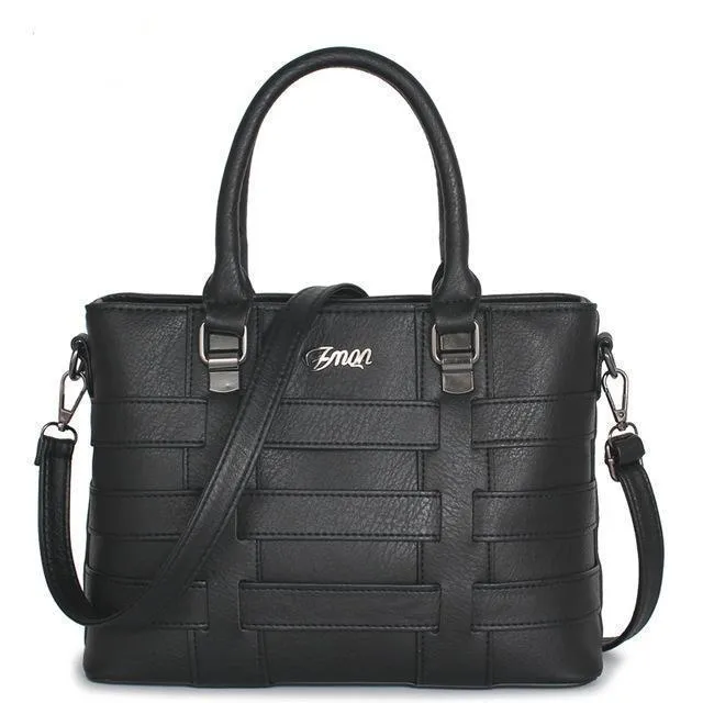Shoulder Strap PU Leather Handbag