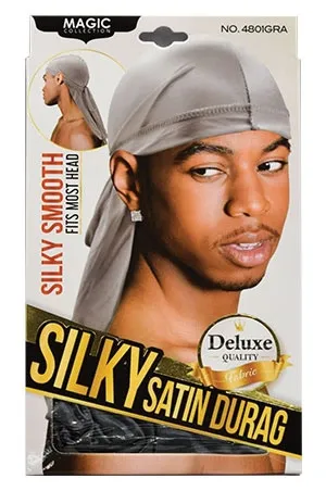Silky satin Durag- 4801 Gray