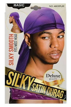 Silky satin Durag- 4801HPURPLE