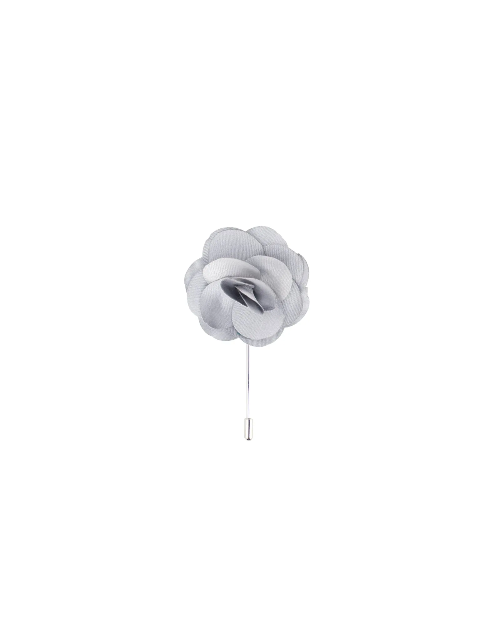 Silver Satin Lapel Pin