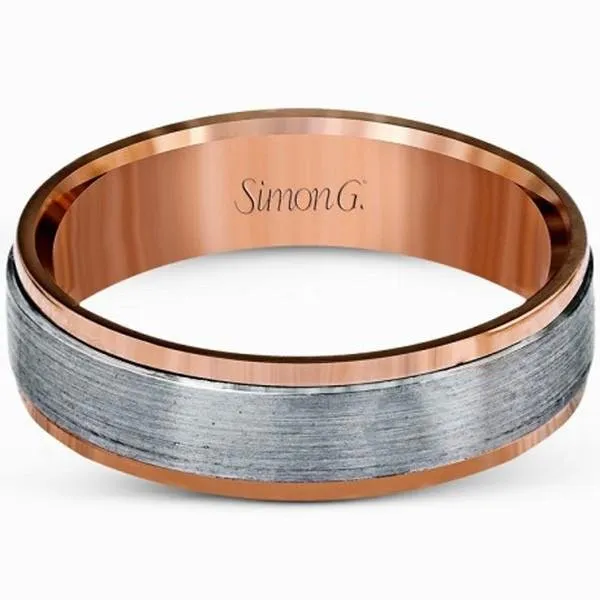 Simon G. White and Rose Two-Tone Men's Wedding Ring