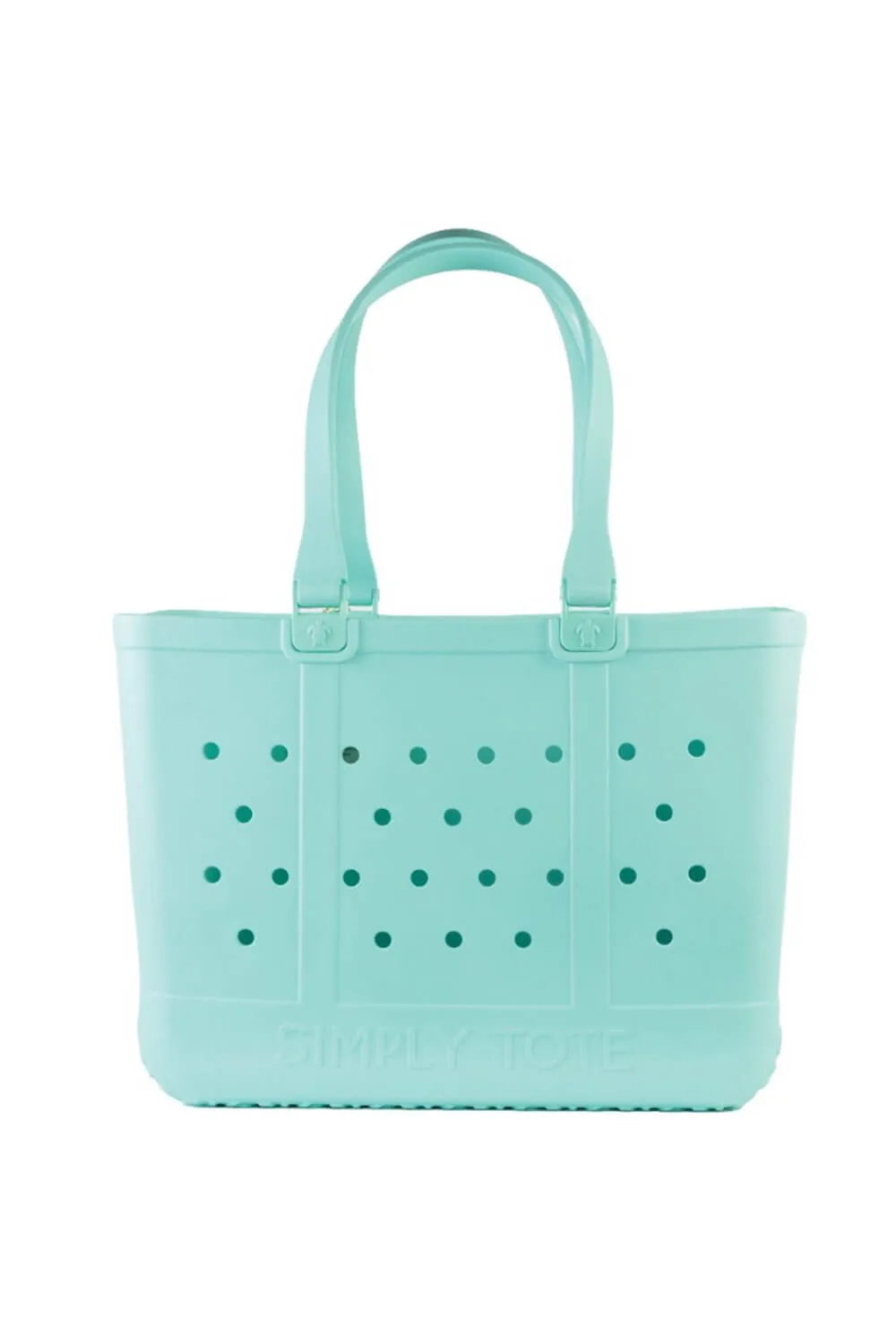 Simply Southern Large Waterproof Tote Bag in Seafoam | 0125-SIMPLYTOTE-SEAFOAM