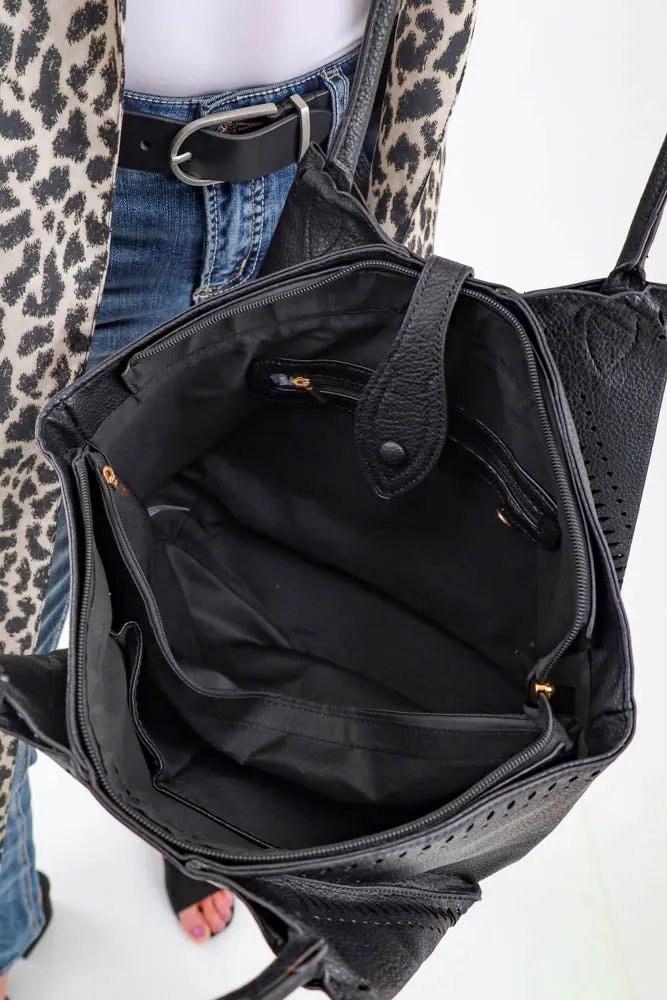 Smooth Design Handle Tote Bag