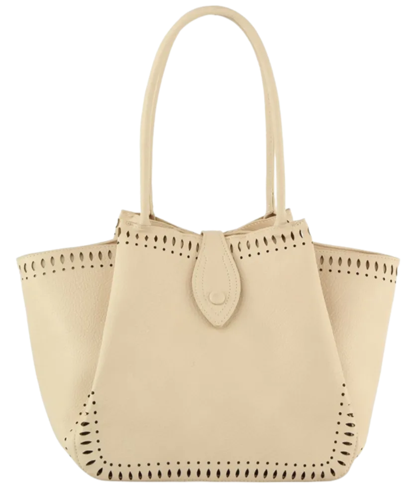 Smooth Design Handle Tote Bag