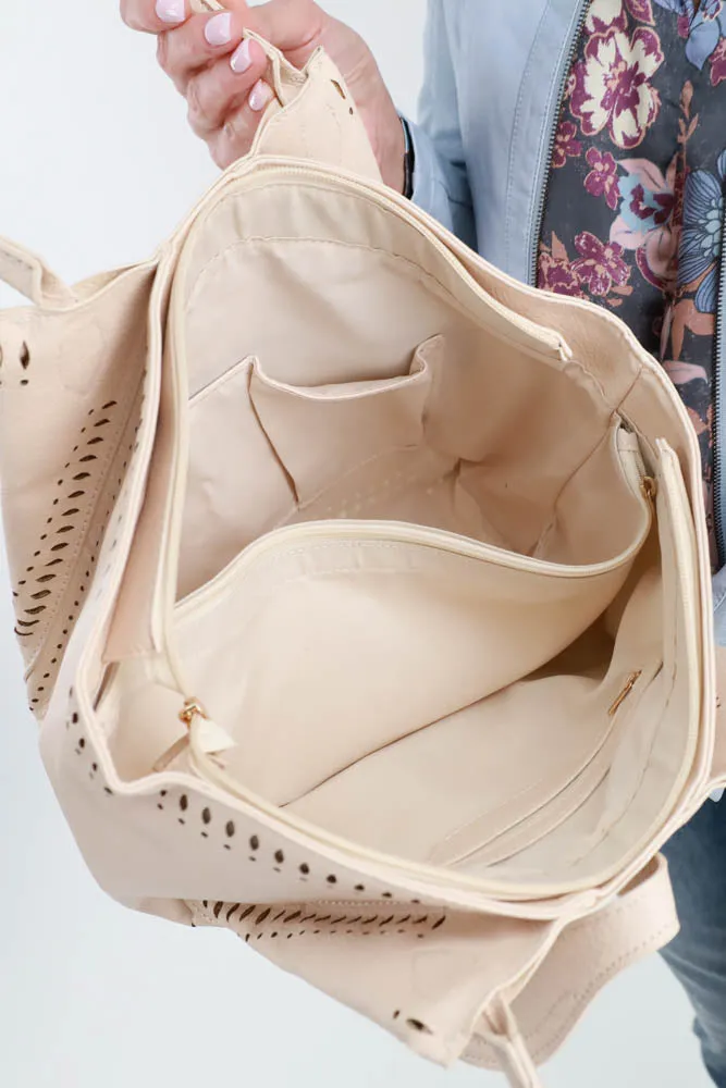 Smooth Design Handle Tote Bag