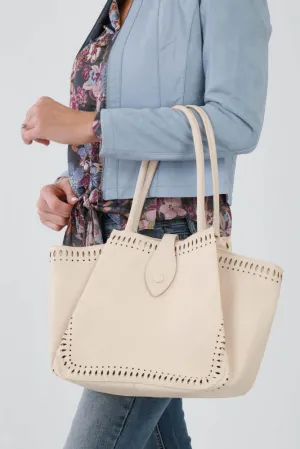 Smooth Design Handle Tote Bag