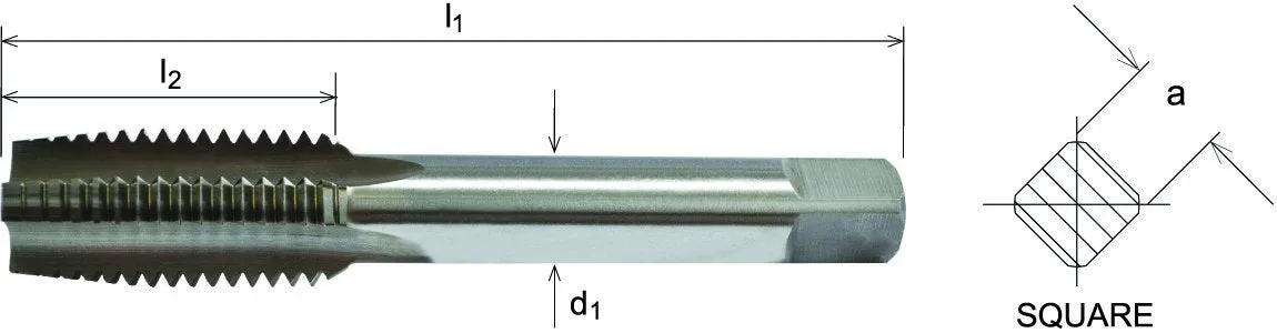 SOMTA - Series 501 HSS Metric Tap M4.5 x 0.75 Taper - Short Hand Tap