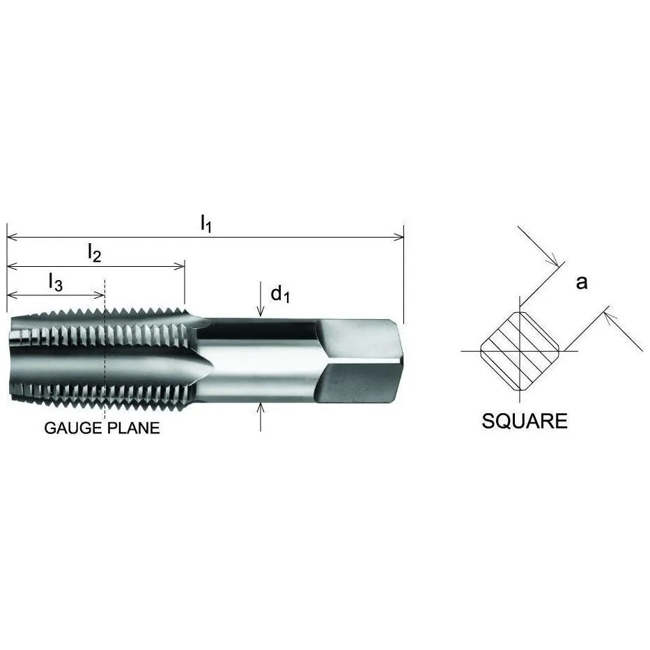 SOMTA - Series 585 HSS NPT Tap 1-1/4" (Bottoming Lead, Taper Form)