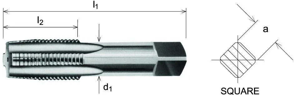 SOMTA - Series 907 Carbon Steel BSPF Tap 1" Taper (Parallel Form)