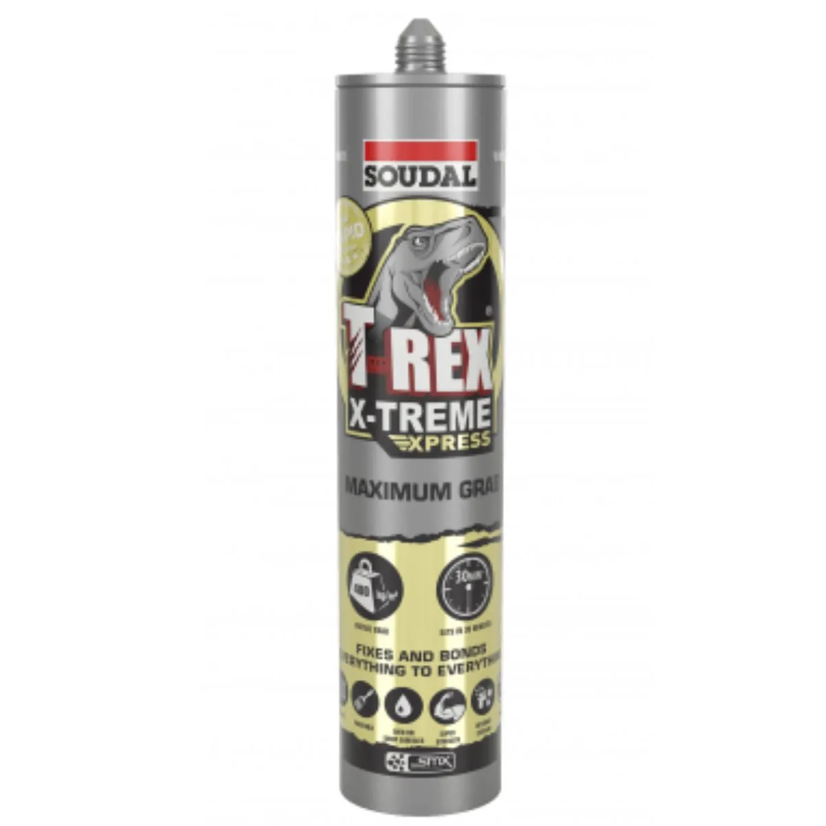 Soudal 154831 T-Rex X-TREME Xpress Maximum Grab (Box of 12) - Black