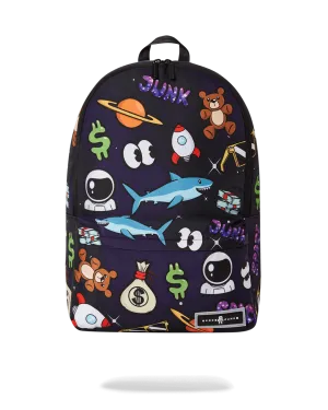 SPACE JUNK PATTERN BACKPACK