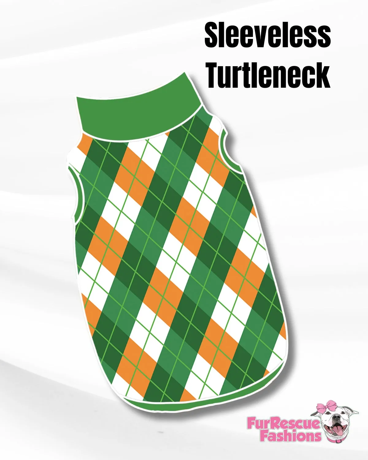 St. Paddy’s Argyle - Dog Pajama with Green Neck & Trim/Sleeves