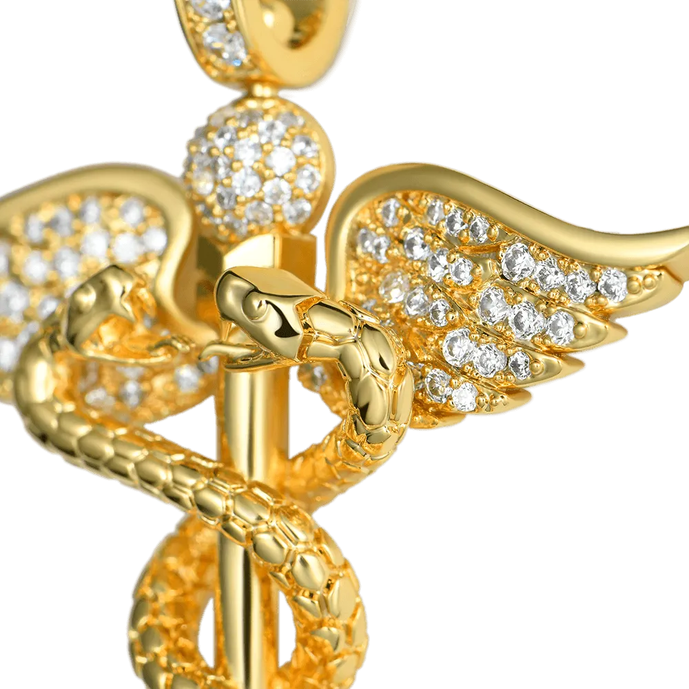 Staff of Hermes Pendant
