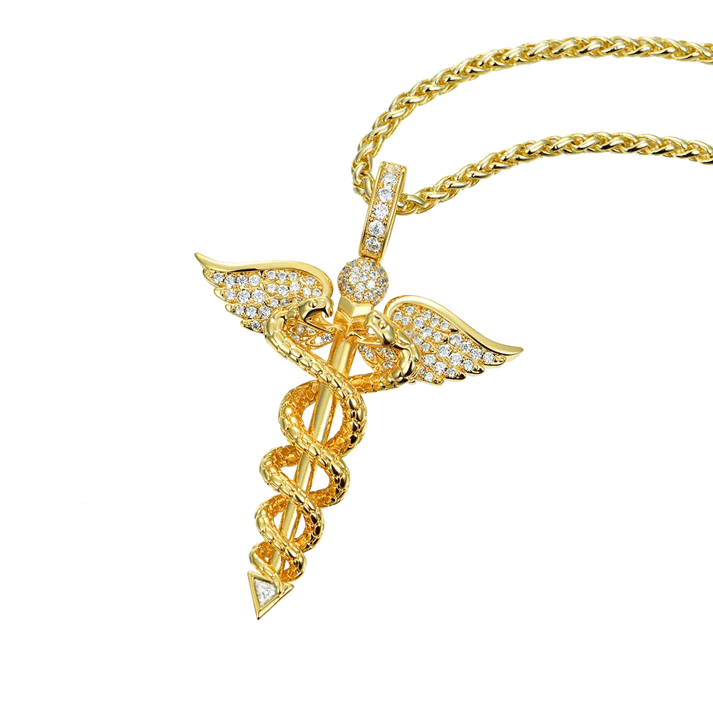 Staff of Hermes Pendant