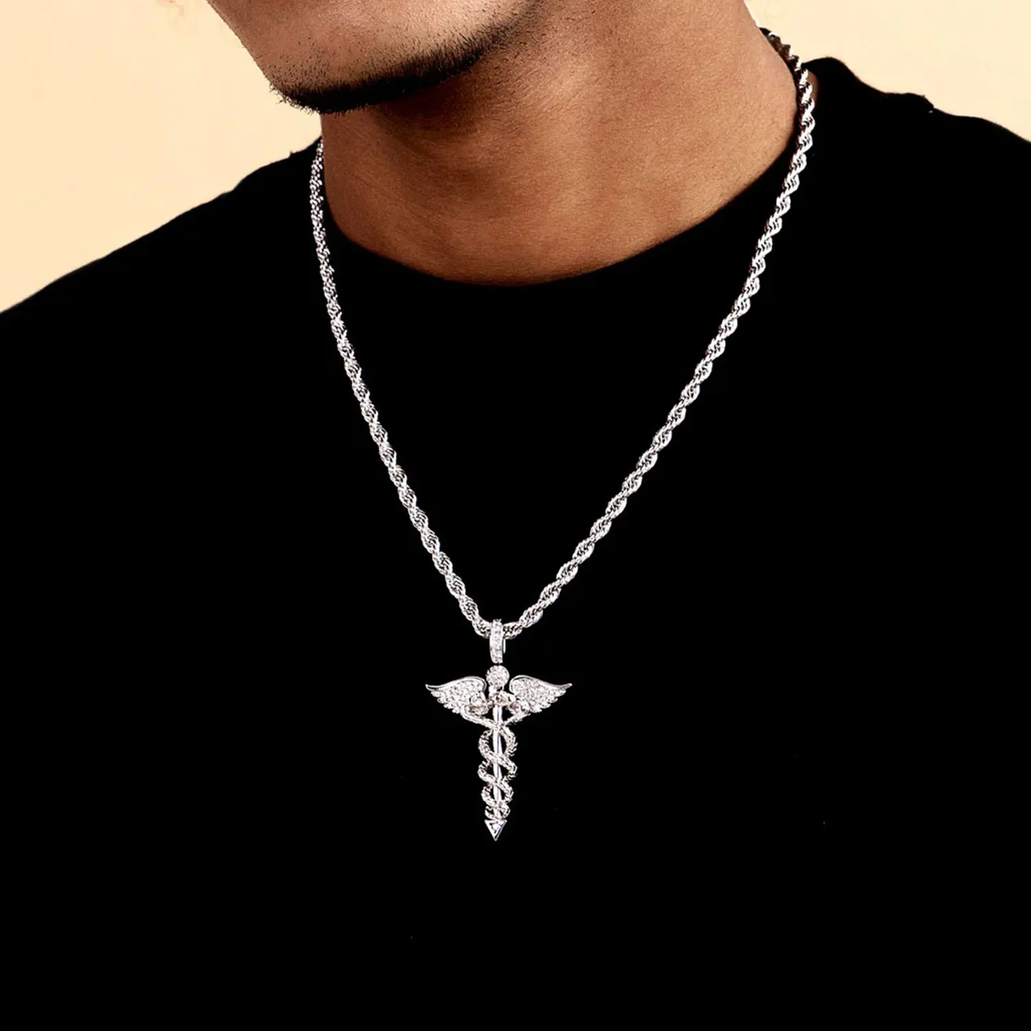 Staff of Hermes Pendant
