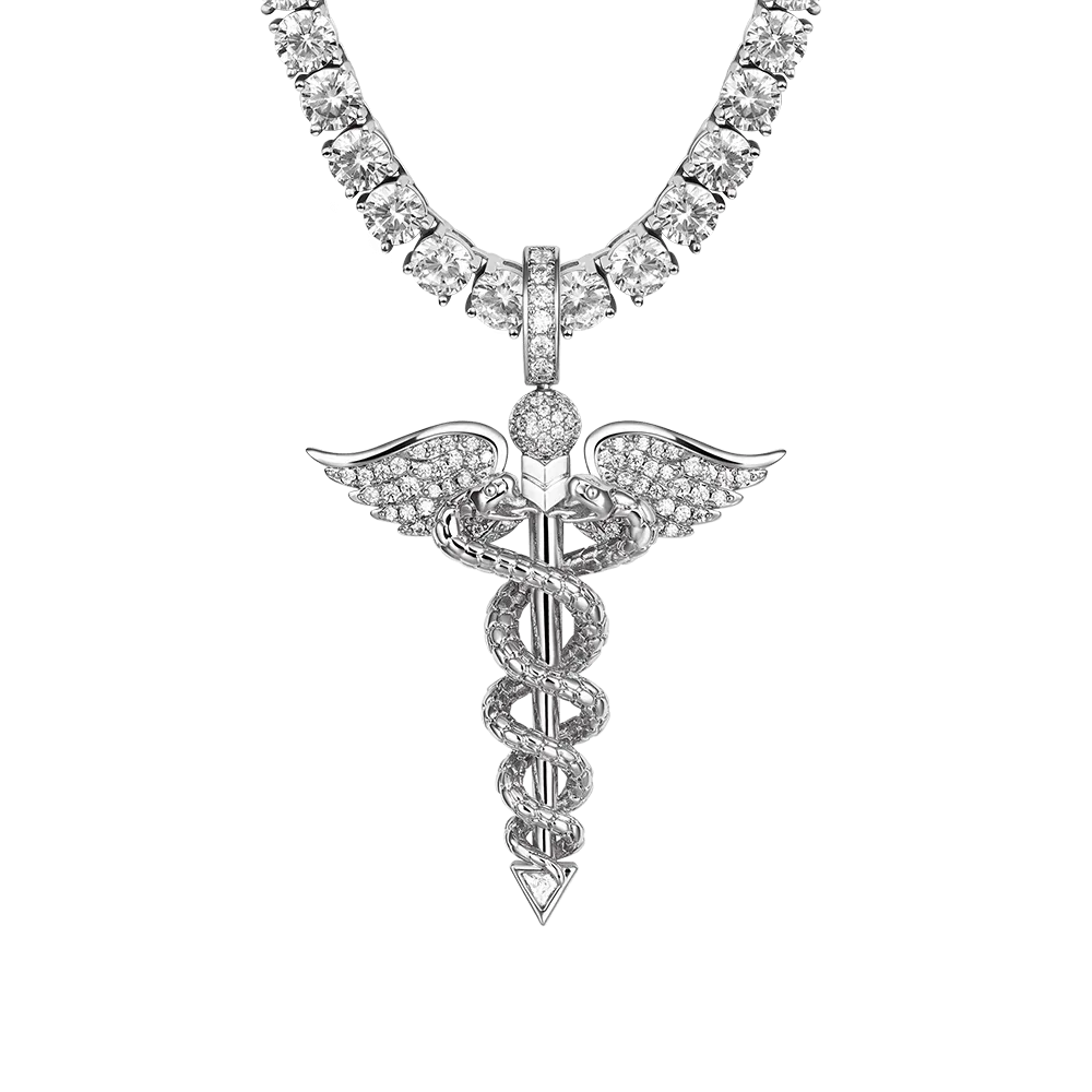 Staff of Hermes Pendant