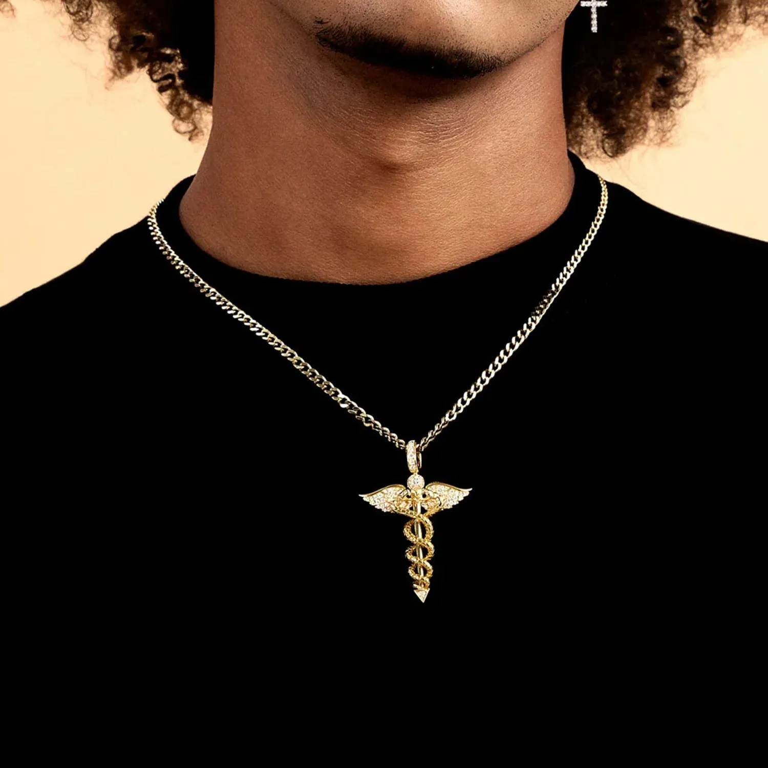 Staff of Hermes Pendant