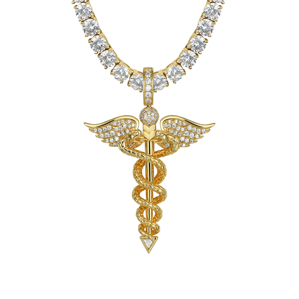Staff of Hermes Pendant