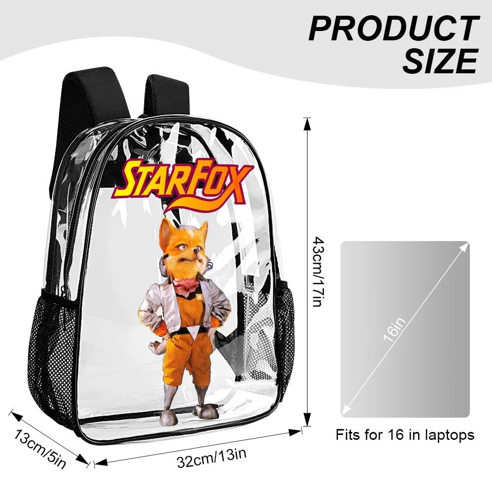 StarFox Transparent Backpack 17 inch