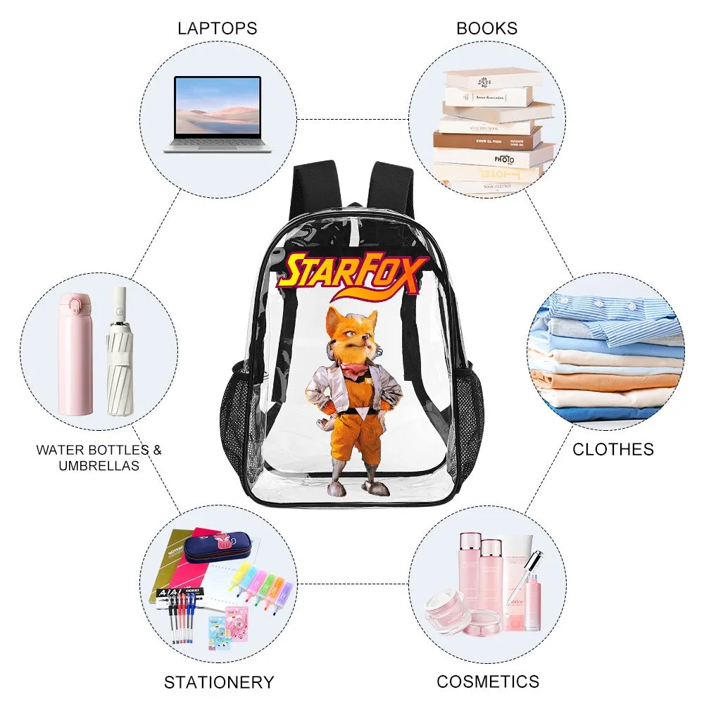 StarFox Transparent Backpack 17 inch