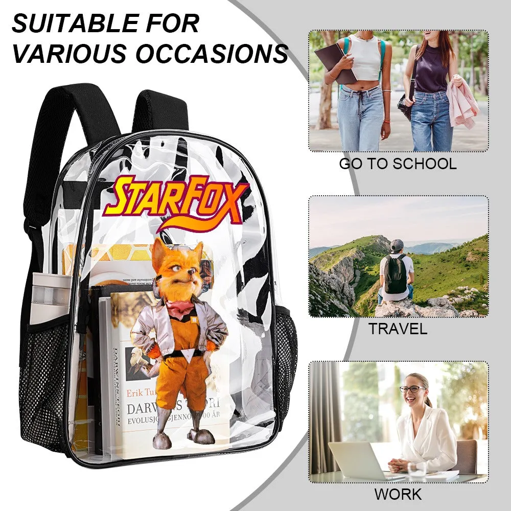 StarFox Transparent Backpack 17 inch