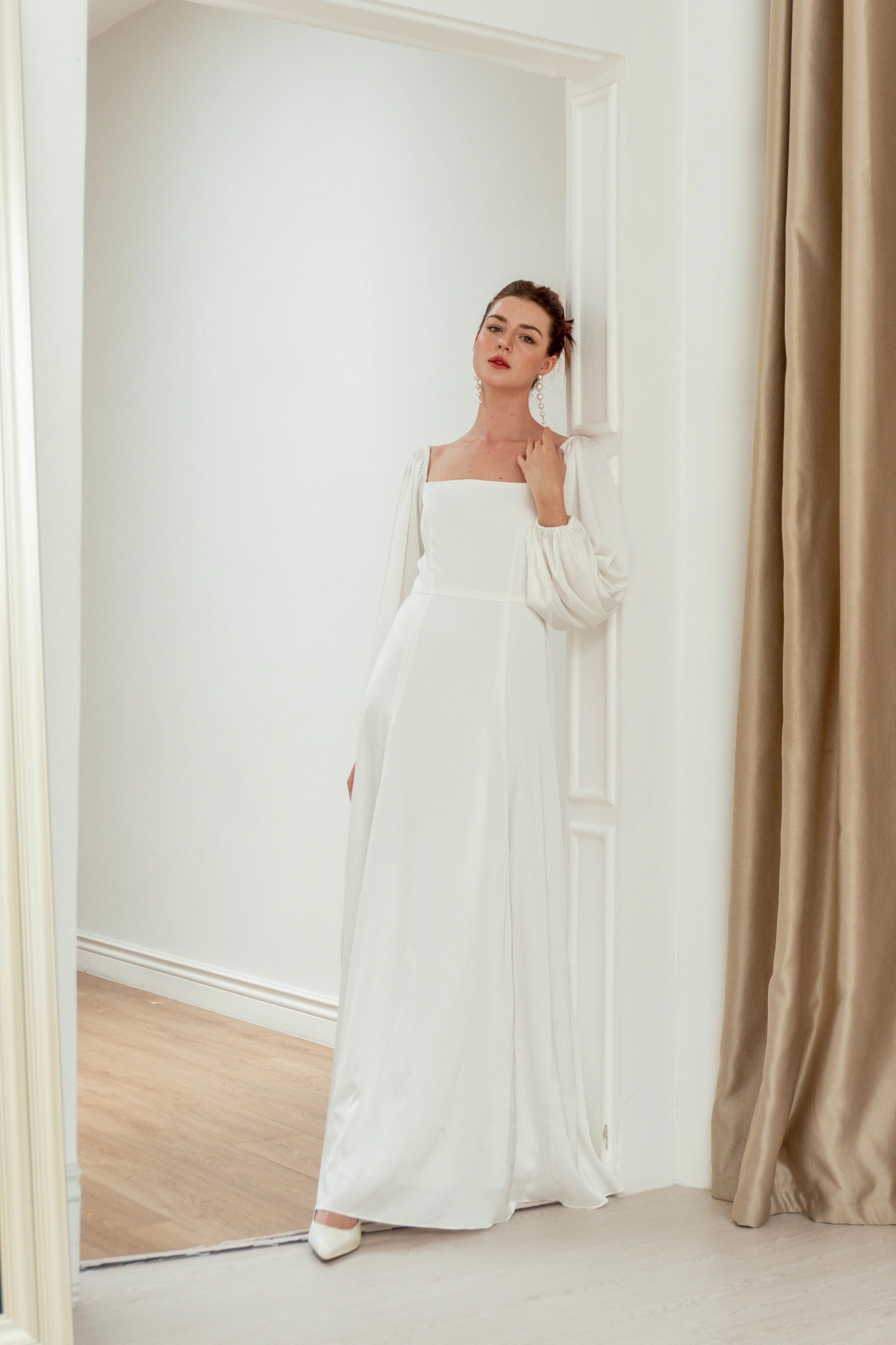 Stella Puff Sleeves Square Neck Dress