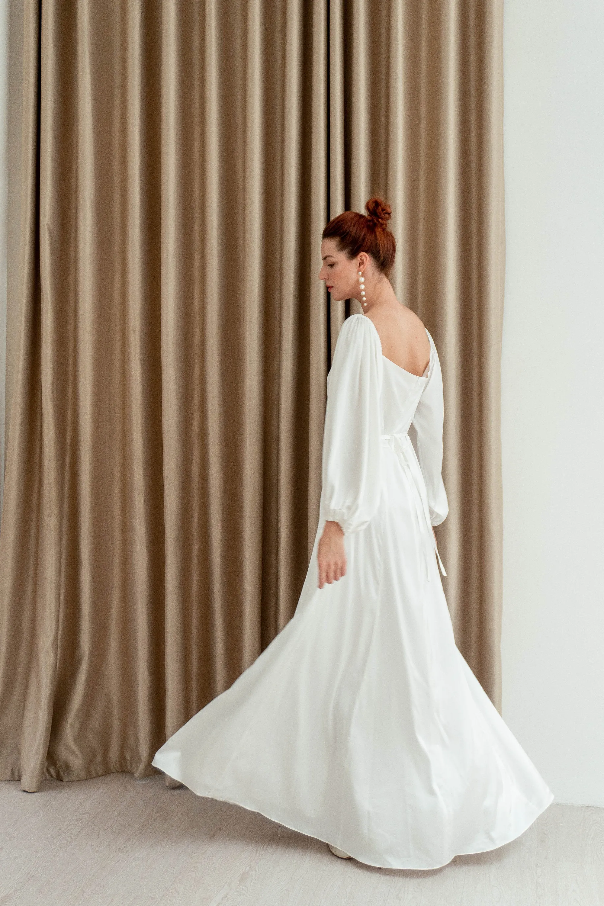 Stella Puff Sleeves Square Neck Dress