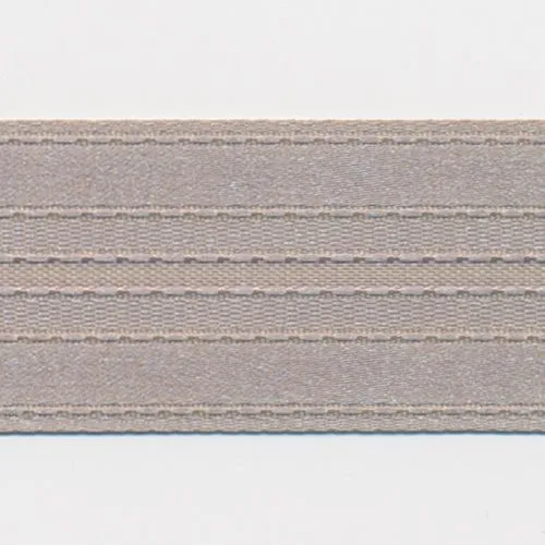 Stripe Satin Ribbon #101 Reddish Gray