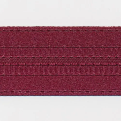 Stripe Satin Ribbon #40 Wine
