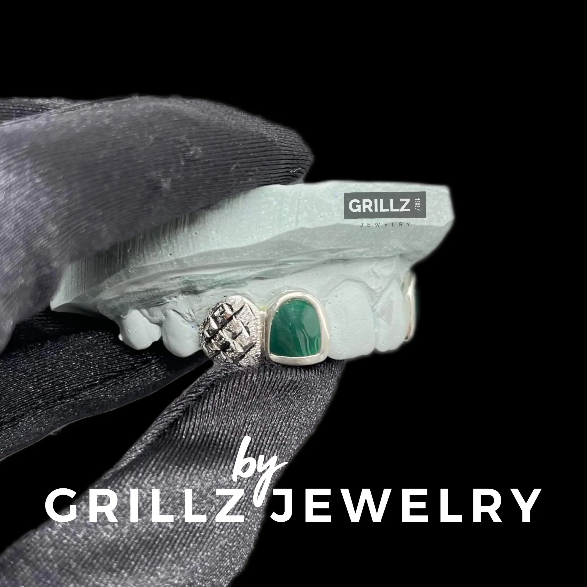 Stylish enamel custom grillz