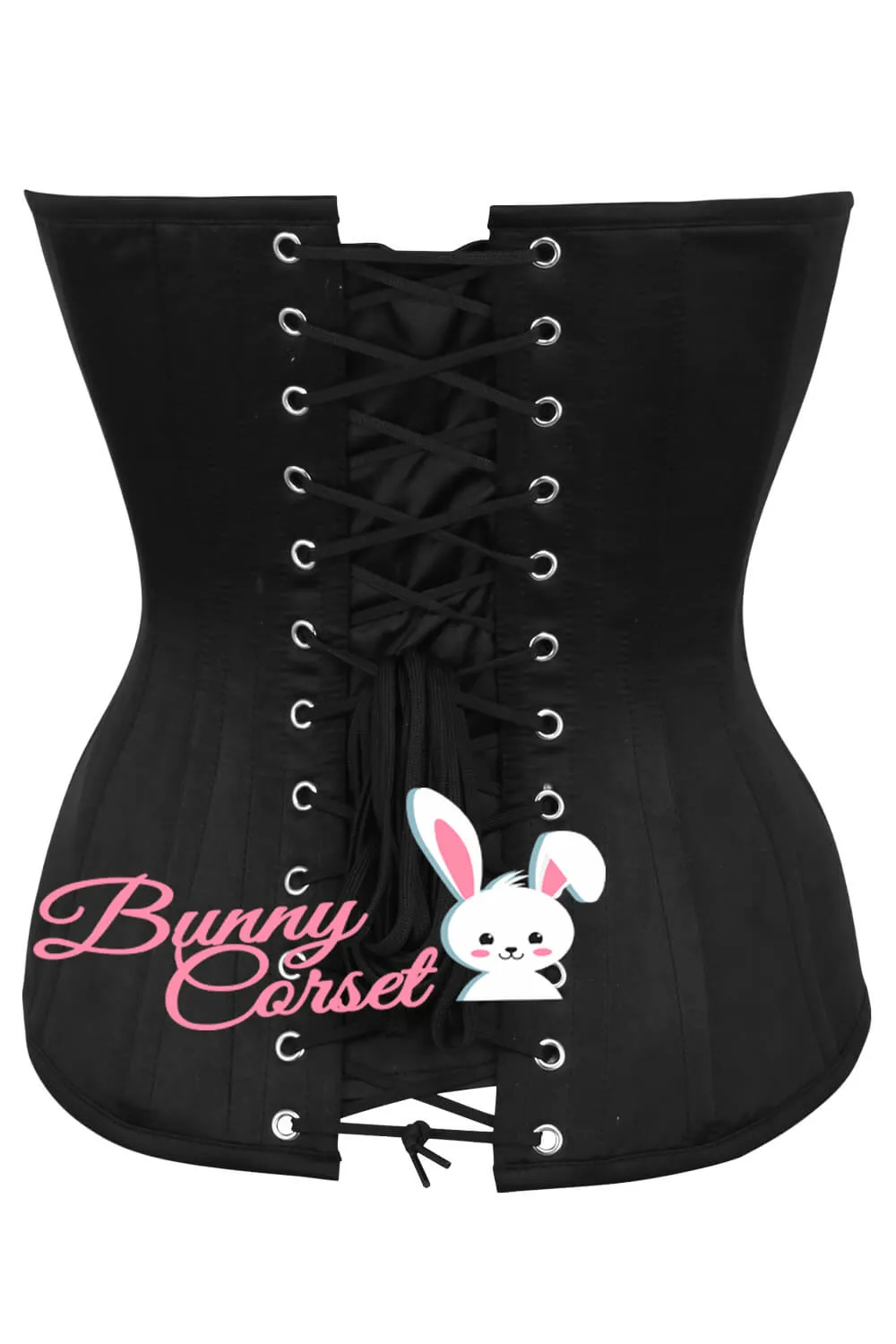 Suave Black Satin Corset