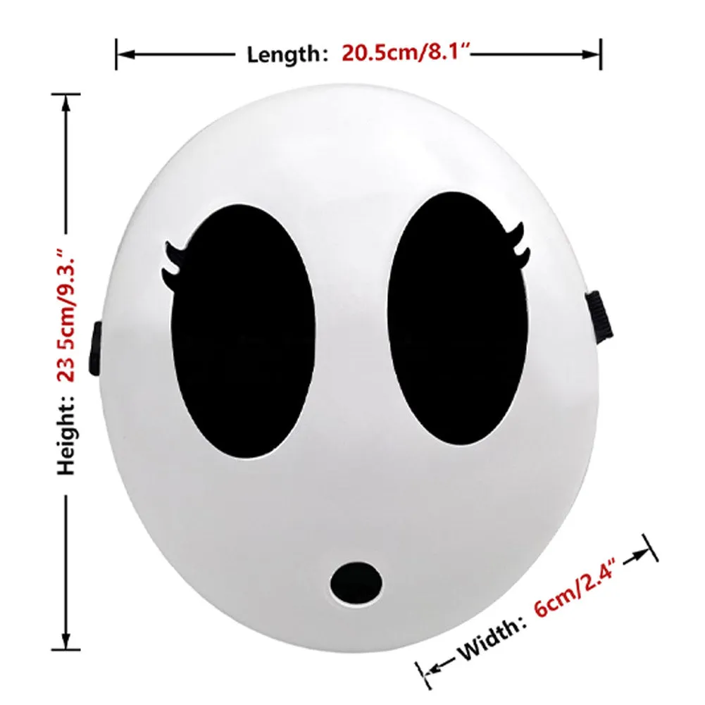 Super Mario Bros Game Character Shy Guy Mask Cosplay Plastic Masks Helmet Cosplay Costume Props