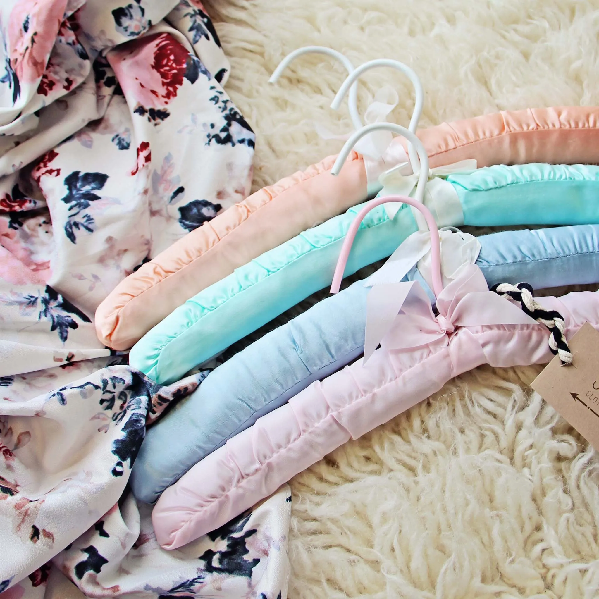 Sweet Satin Vintage Hangers