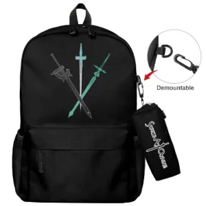 Sword Art Online Anime Bag Set – 2 Pieces / Black