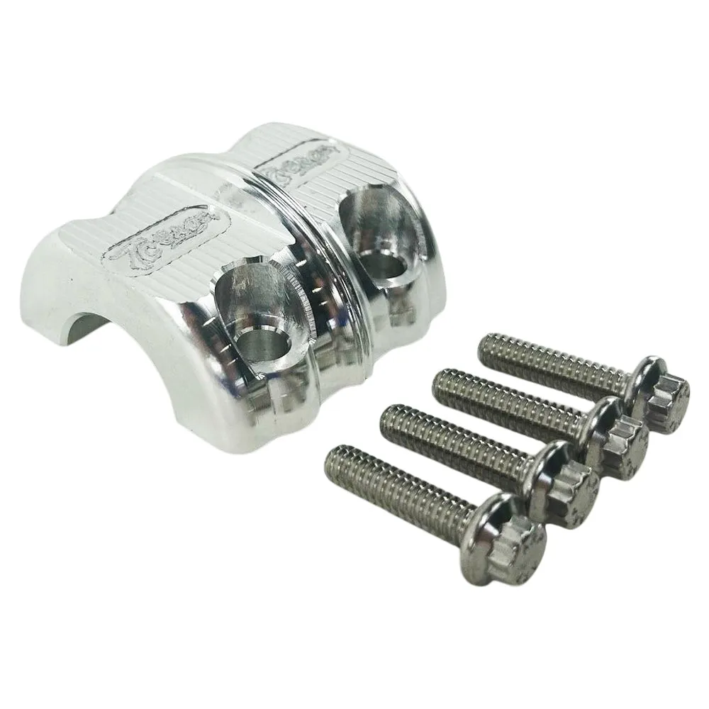 TC Bros. Pro Series Clutch & Brake Perch Clamp Set fits Harley Softail, Touring, Dyna, Sportster