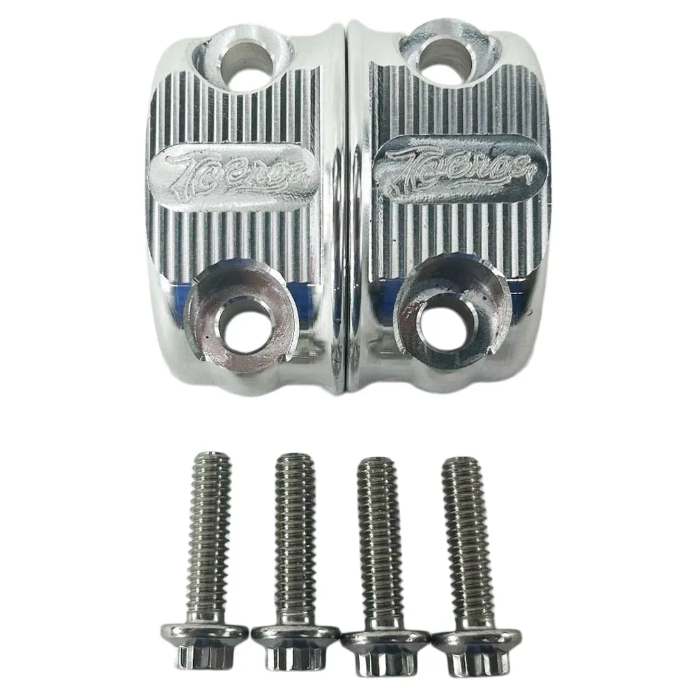 TC Bros. Pro Series Clutch & Brake Perch Clamp Set fits Harley Softail, Touring, Dyna, Sportster