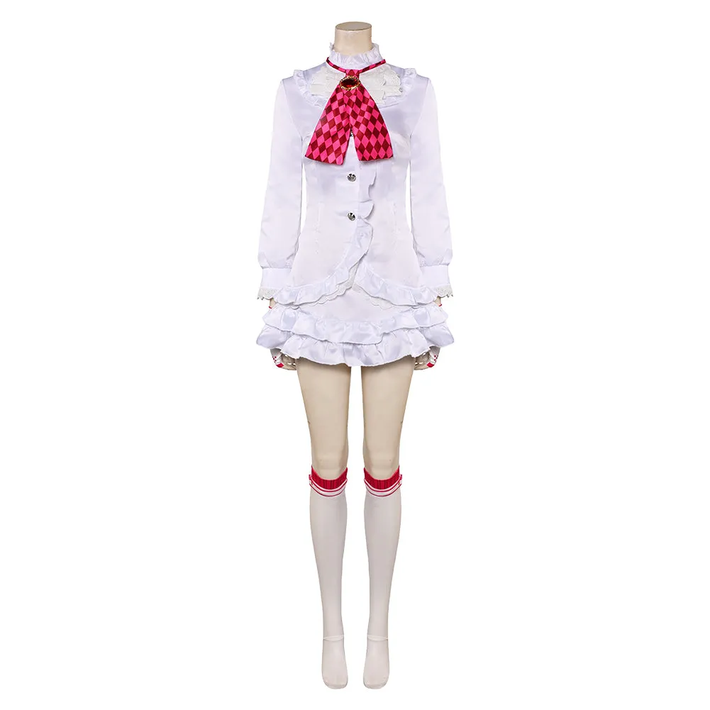 Tekken Lili White Dress Cosplay Costume Outfits Halloween Carnival Suit