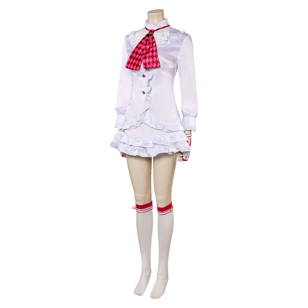 Tekken Lili White Dress Cosplay Costume Outfits Halloween Carnival Suit