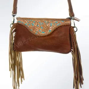 Tesla Tooled Crossbody Clutch