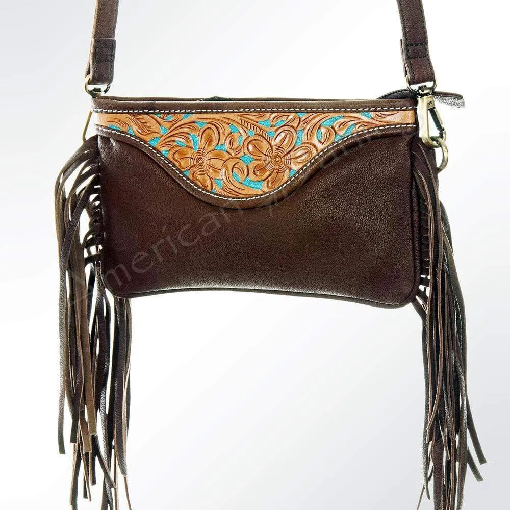 Tesla Tooled Crossbody Clutch