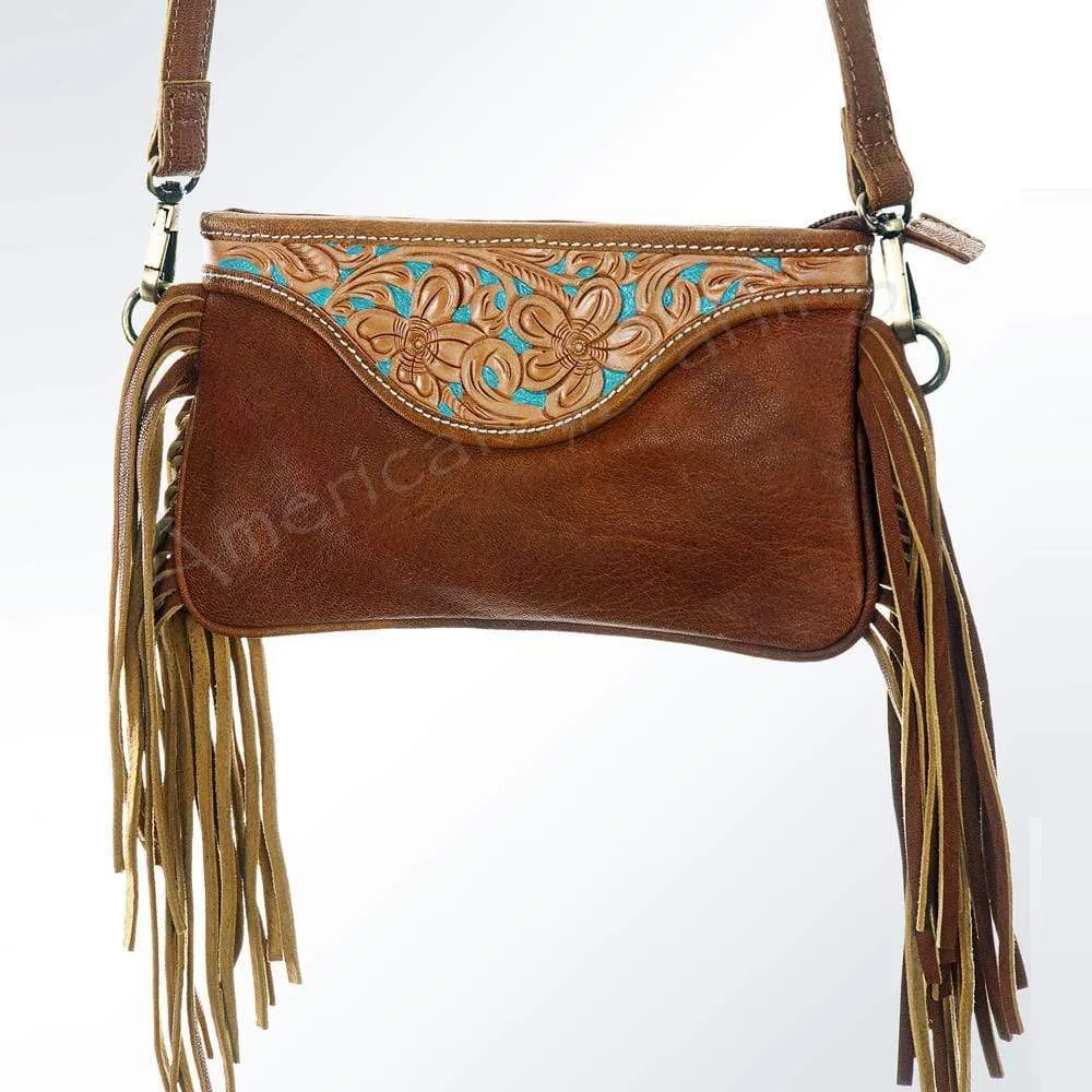 Tesla Tooled Crossbody Clutch