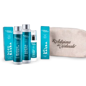 The artisan of the natural clutch bag with organic products complete men's line