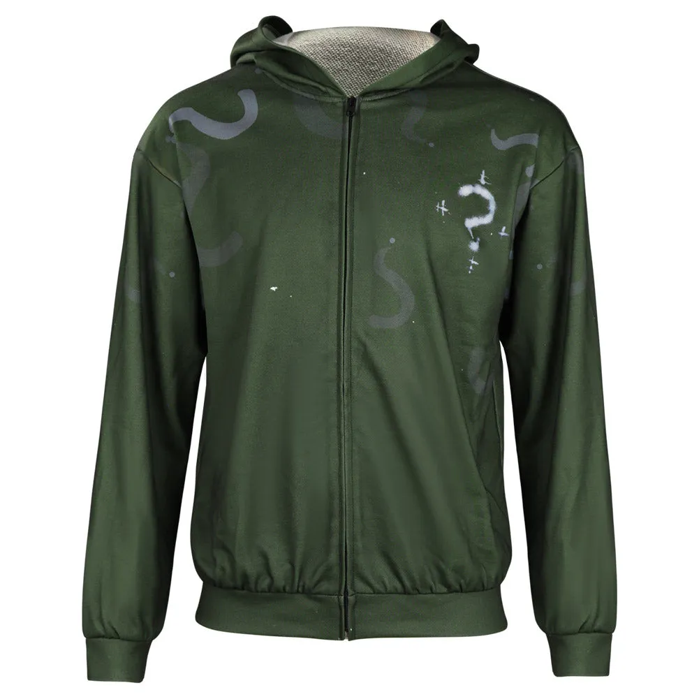 The Batman Riddler Cosplay Costume Hoodie Jacket Outfits Halloween Carnival Suit-cossky®