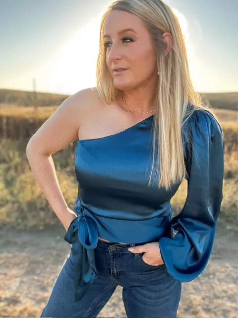 The Call Me Maybe Satin Top