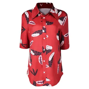 The Fall Guy Jody Moreno Red Printed Shirt Cosplay Costume Outfits Halloween Carnival Suit
