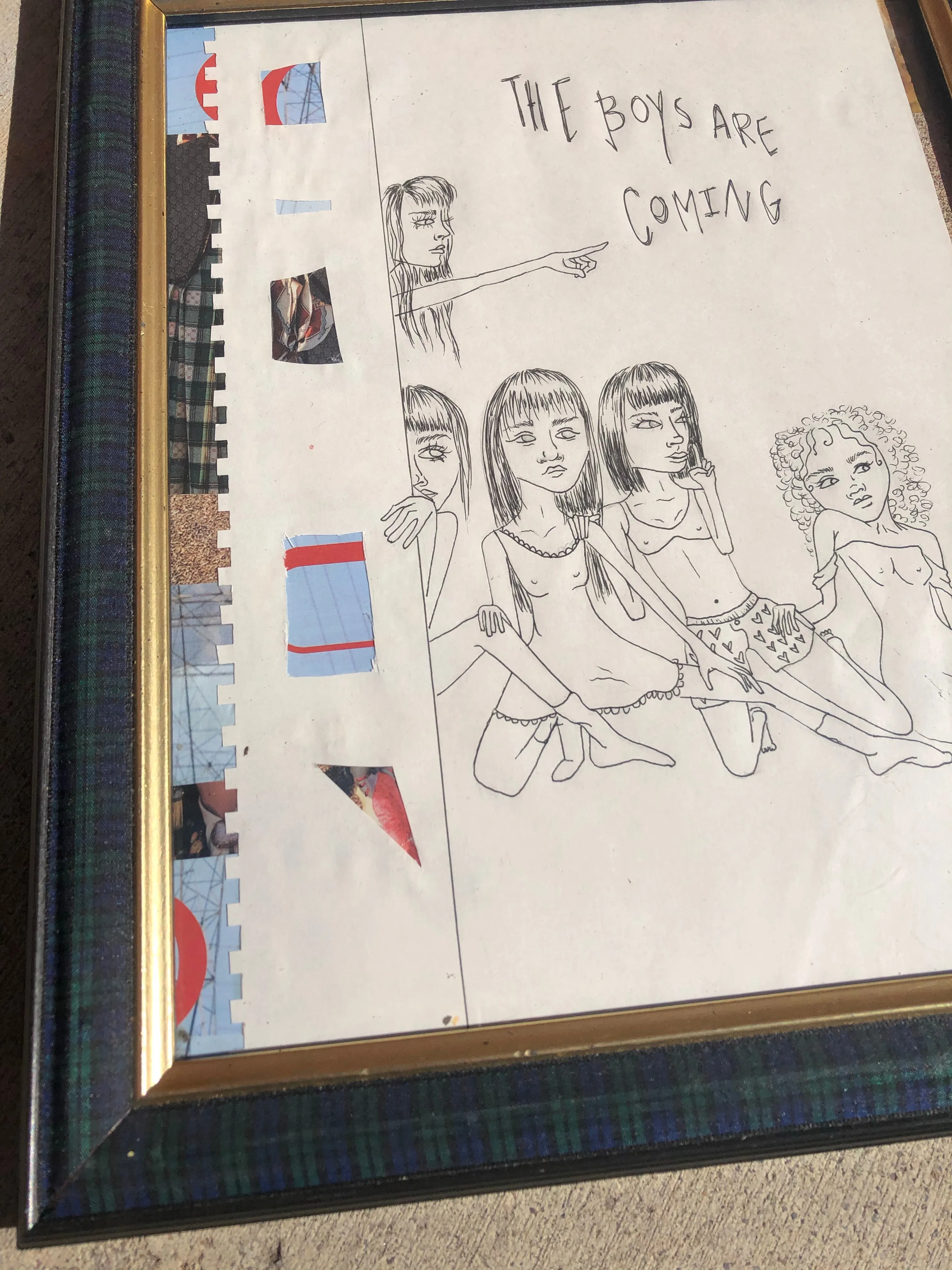 The Girls - Framed Sketch