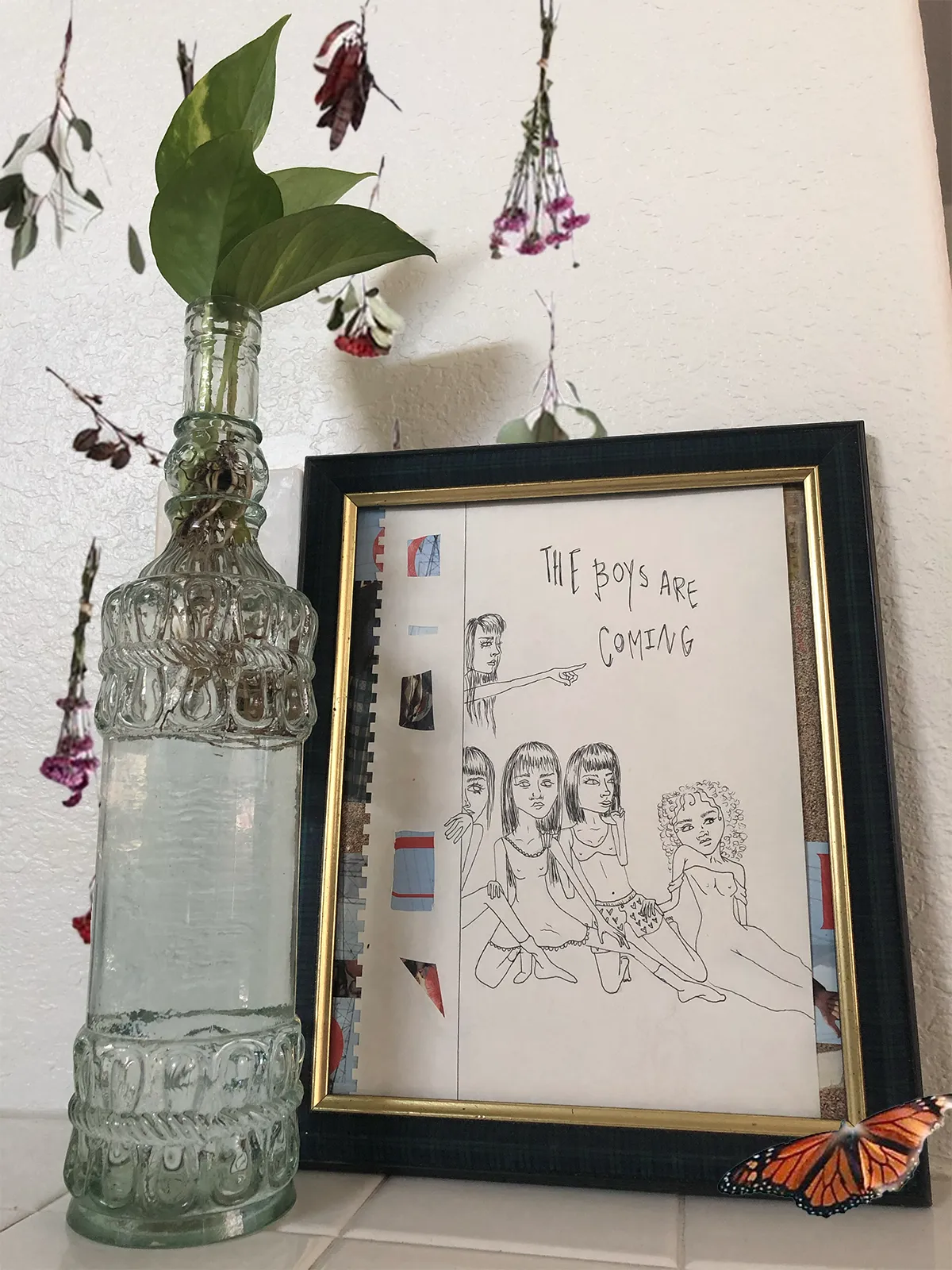 The Girls - Framed Sketch