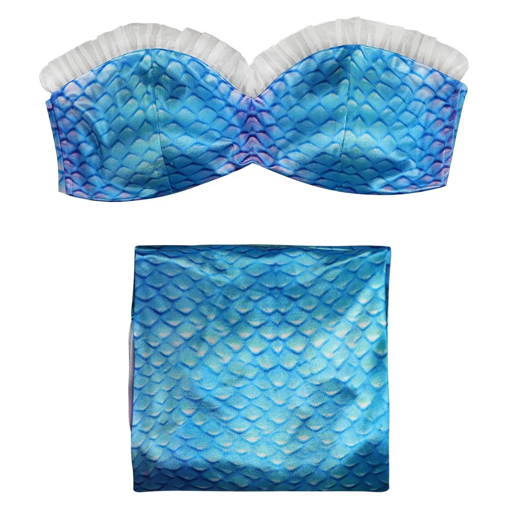 The Little Mermaid   Ariel Cosplay Costume Outfits Top Skirt Halloween Carnival Suit