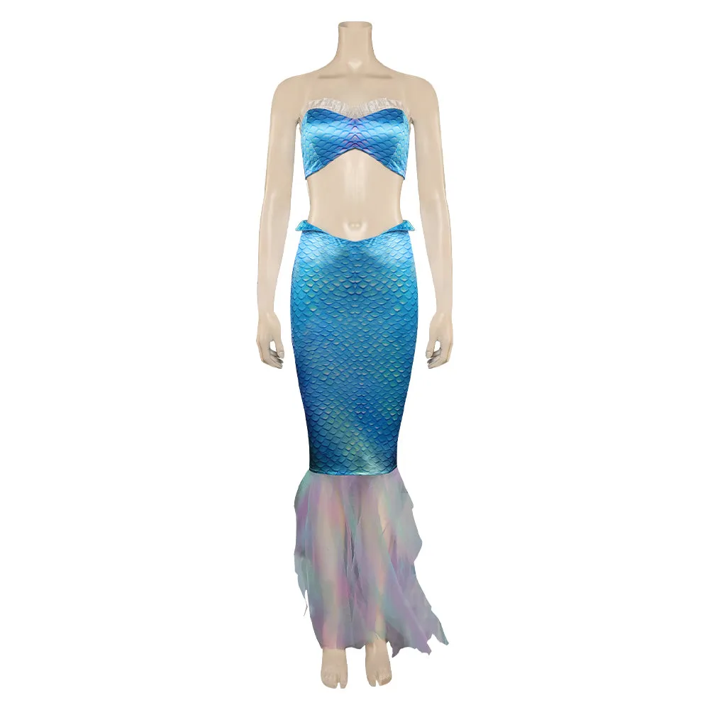 The Little Mermaid   Ariel Cosplay Costume Outfits Top Skirt Halloween Carnival Suit